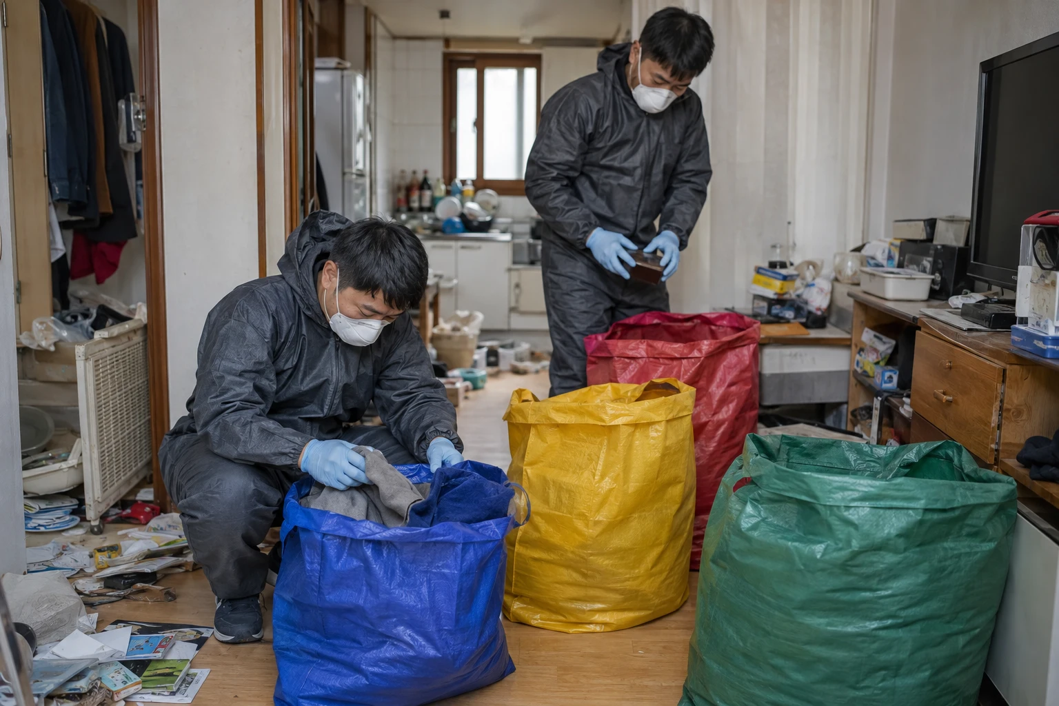 쓰레기 집 청소 업체 작업 단계와 준비 사항